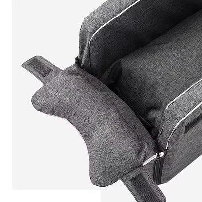 Center Console Dog Car Seat - Safety Travel Bed