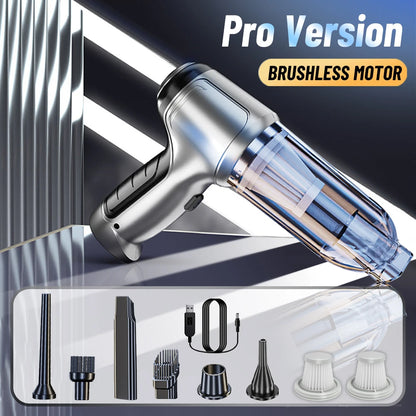 Cordless Car Vacuum - 95,000PA Suction with Blower