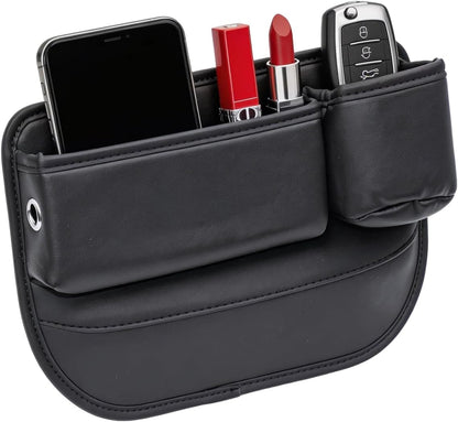 Leather Console Gap Filler with Cup Holder - Driver Side