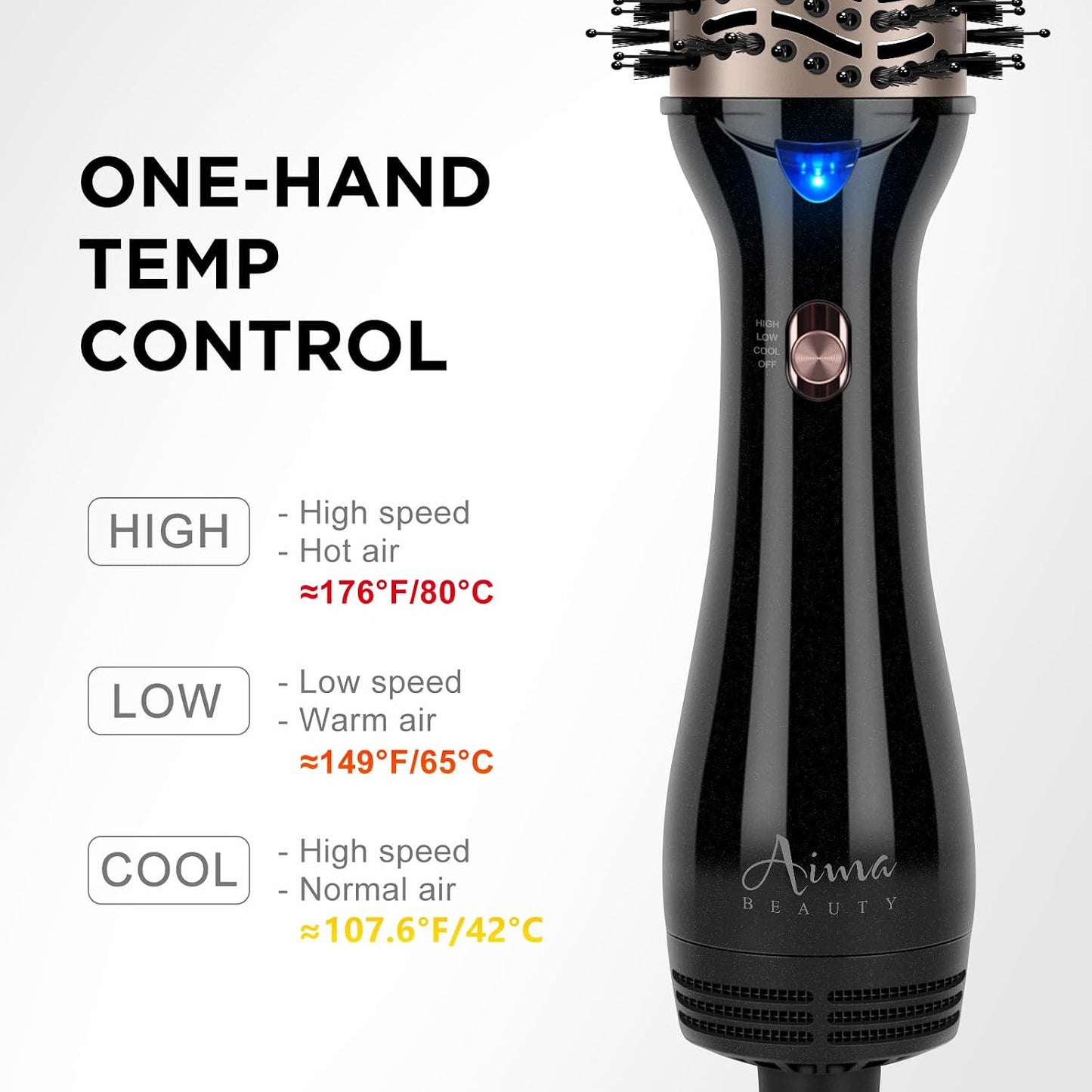 One-Step Volumizing Hair Dryer Brush - 4-In-1 Salon Styler