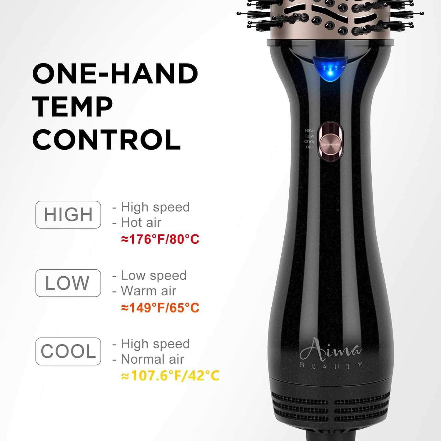 One-Step Volumizing Hair Dryer Brush - 4-In-1 Salon Styler