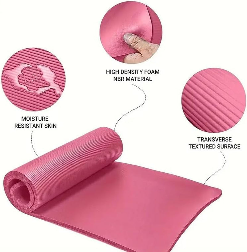 Complete Home Yoga Kit - Mat, Bands, Rope & Carry Bag