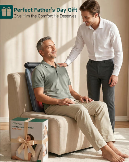 3D Kneading Shiatsu Chair Massage Pillow with Heat