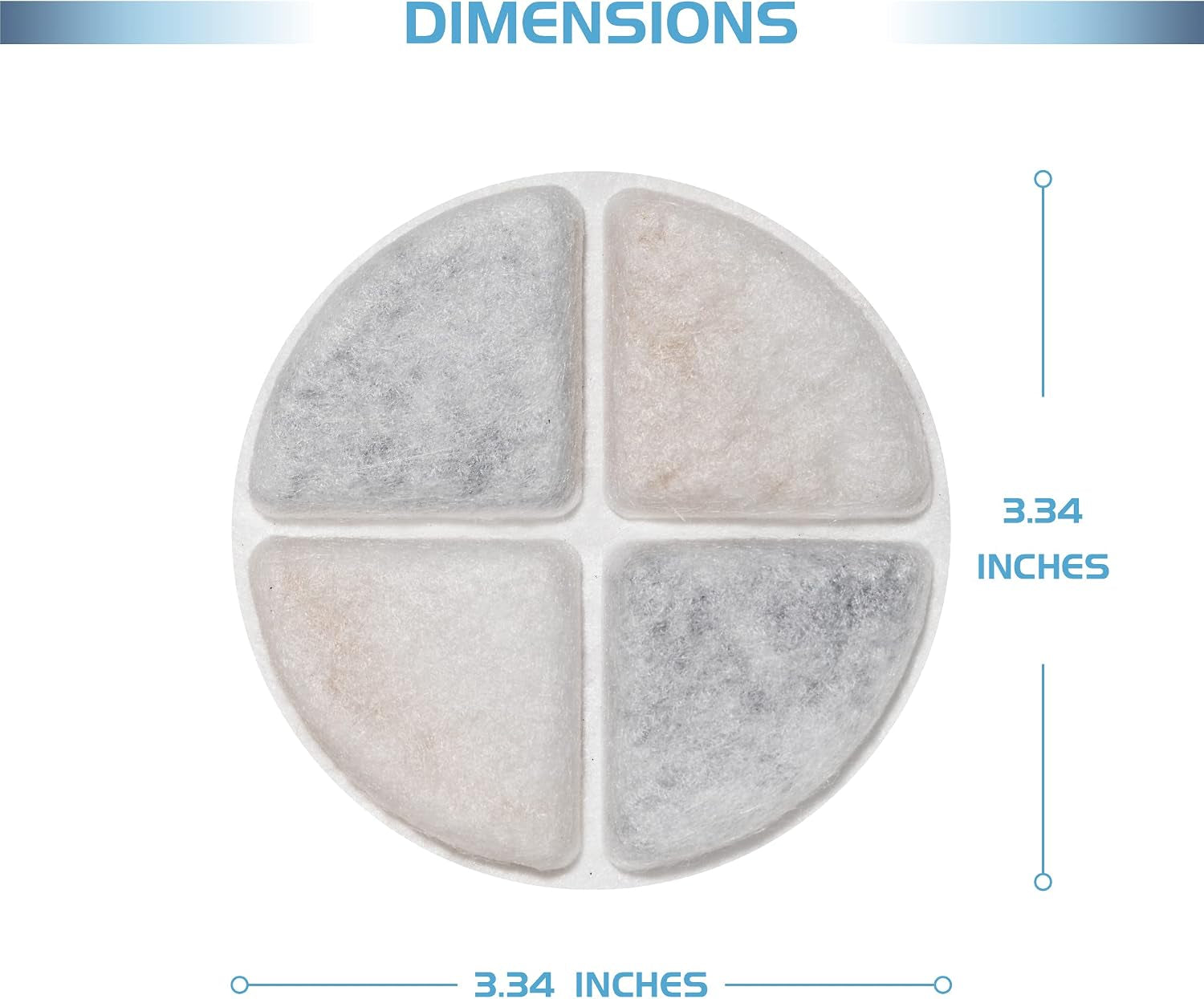Pet Fountain Replacement Filters - 12 Pack